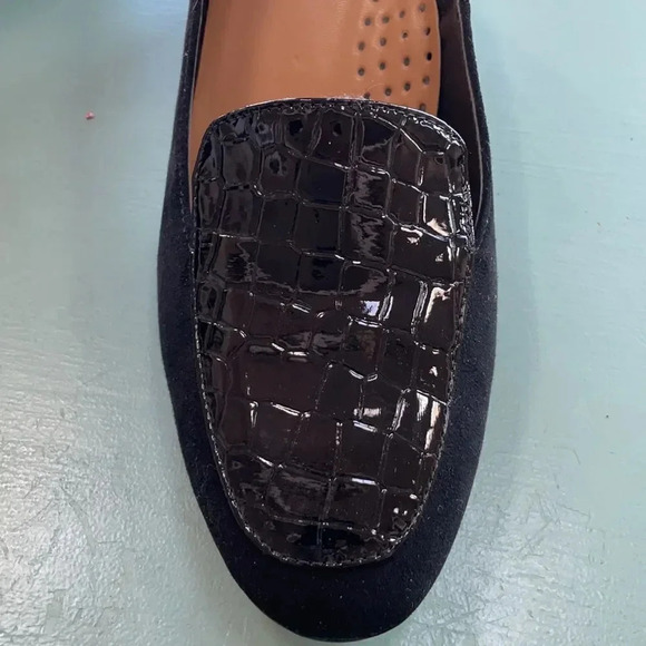 J. Renee Ballanca block heel pumps, patent & suede. Black NWOT women’s size 9 - Picture 13 of 14